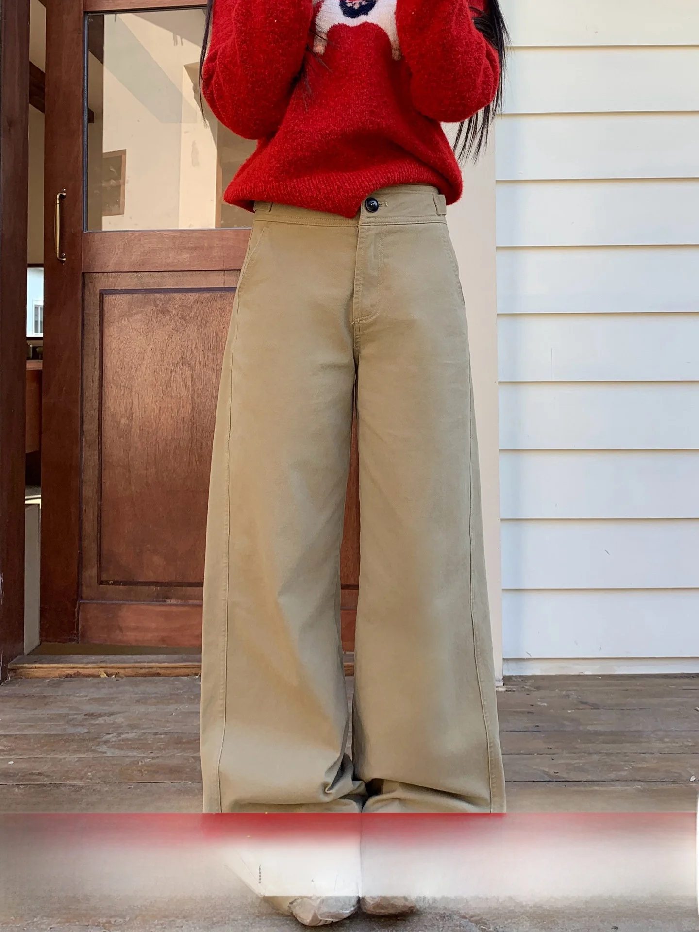 Khaki Casual Pants … - image