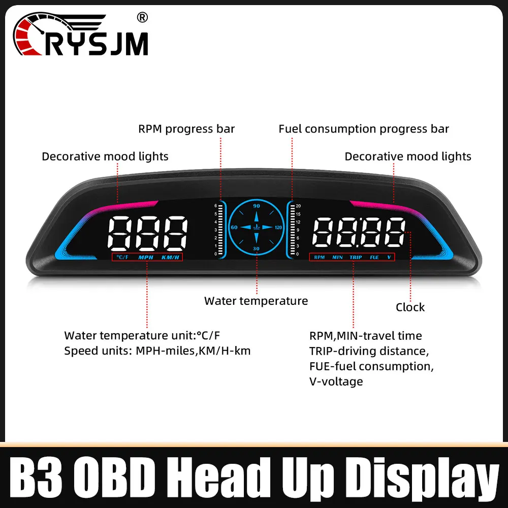 B3 Obd Hud Digital …
