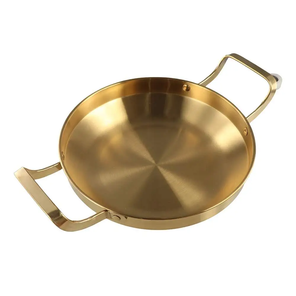 طبق شواء متين، وعاء سلطة مزدوج الأذن، وعاء جاف من الفولاذ المقاوم للصدأ، مطعم سميك #4