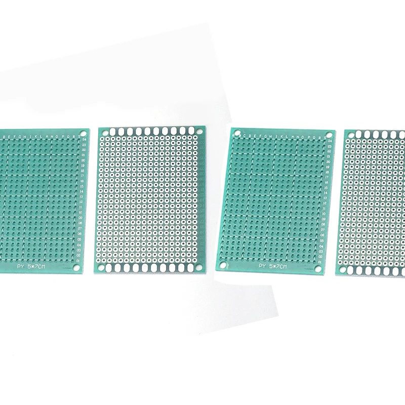 2 Stück 5x7cm Universelle Einseitige Leiterplatte 2,54mm Rastermaß Standardgröße für DIY-Elektronikprojekte – Detail 5