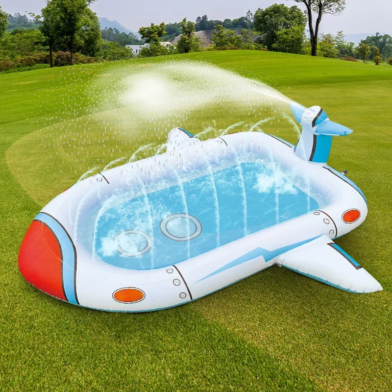 

Inflatable Fun Water Playing Swim Pool Inflatable Pool Children's Pool Water Water Spray Mat Outdoor Swimming Pools for Cottages