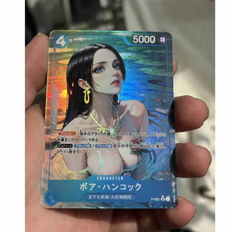 

One Piece cards DIY Luffy Zoro Bath suit beauty Boa Hancock Boys anime collectible cards Christmas birthday presents