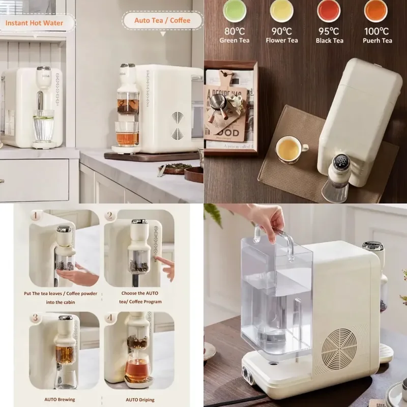 for Smart Electric Water Dispenser Temperature Control Heating Cooling Desktop Hotel Use Durable Plastic High Tech