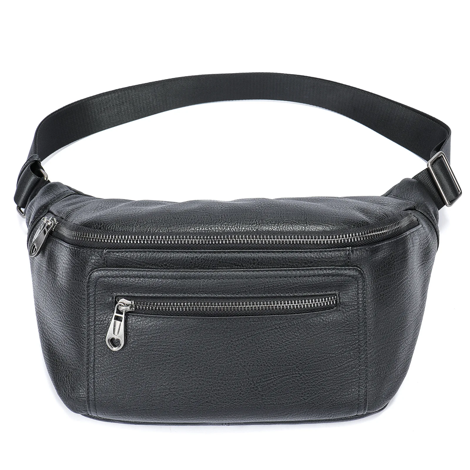 

Business Leather Waist Bag Multifunctional Cash Wallets Outdoor Luxury Crossbody Bags Waterproof Sporting Pack Traveling Bag Man