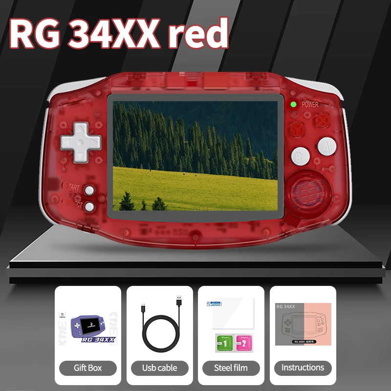 Anbernic RG34XX Handheld Game Console 3.4 inch IPS 720*480 Screen Linux System HDMI Compatible 3500 mAh Video Game Console image 3