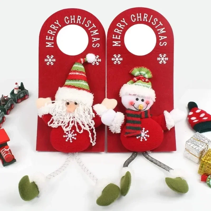 

1pc Christmas Decorations for Home Christmas Door Hanging Pendants Santa Door Hanger for Christmas Home New Year 2024 Decoration