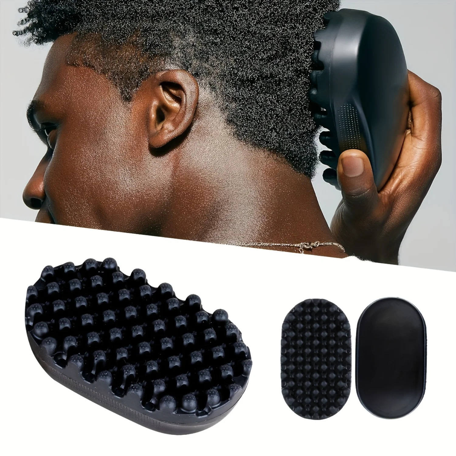 Twisting Styling Brush, Durable & Washable Afro Curl Comb, Rubber Curling Hair Brush For Coily & Curly Hairstyles