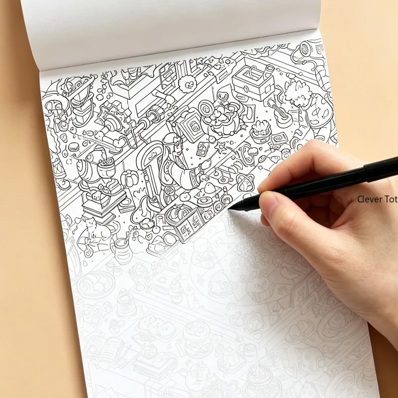 Ein Dekompressions-Malbuch zum Kopieren und Ausmalen mit Graffiti-Motiven, 24 verschiedene Muster, geeignet für künstlerische Gestaltung oder als Kunstgeschenk. – Detail 9