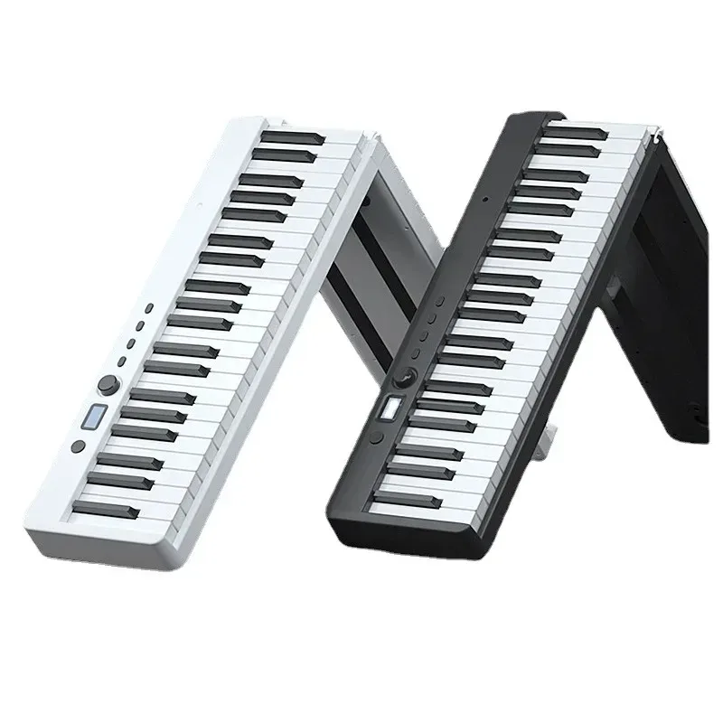 Foldable 88-Key Electronic Piano Portable Adult Beginner Practice Entry-level Instrument for Preschool Teachers
