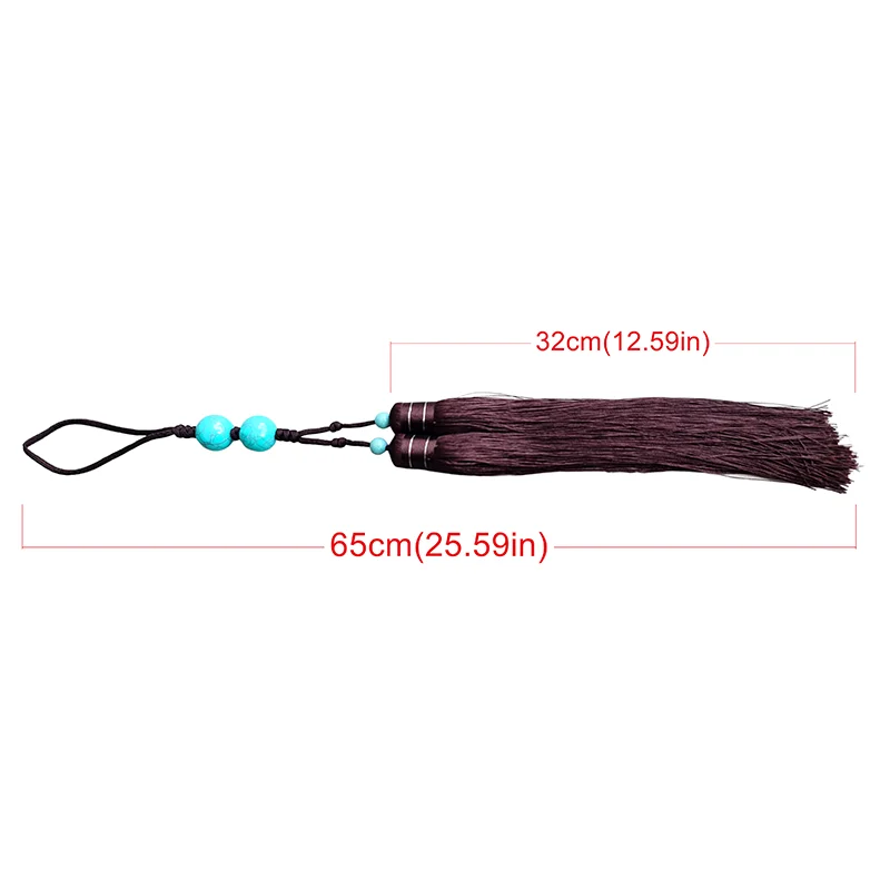 Sword Tassel Tai Chi Sword Accessories Martial Arts Taiji Sword Tassel Chinese Traditional Ear Hanging Ribbon Middle Long Brown