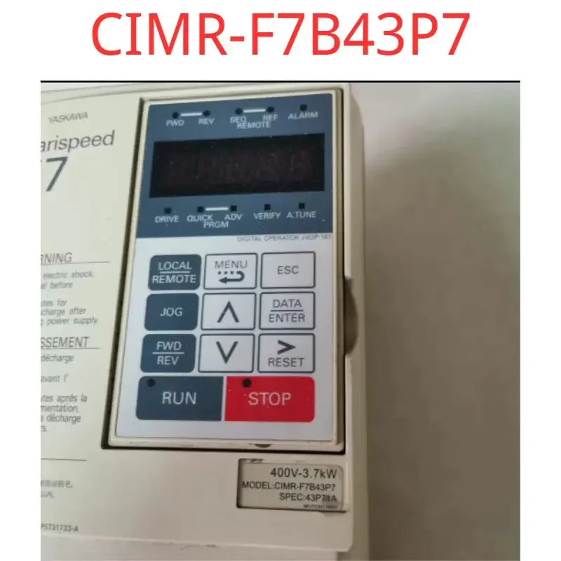 Second-hand test OK  F7 series inverter 3.7KW, CIMR-F7B43P7