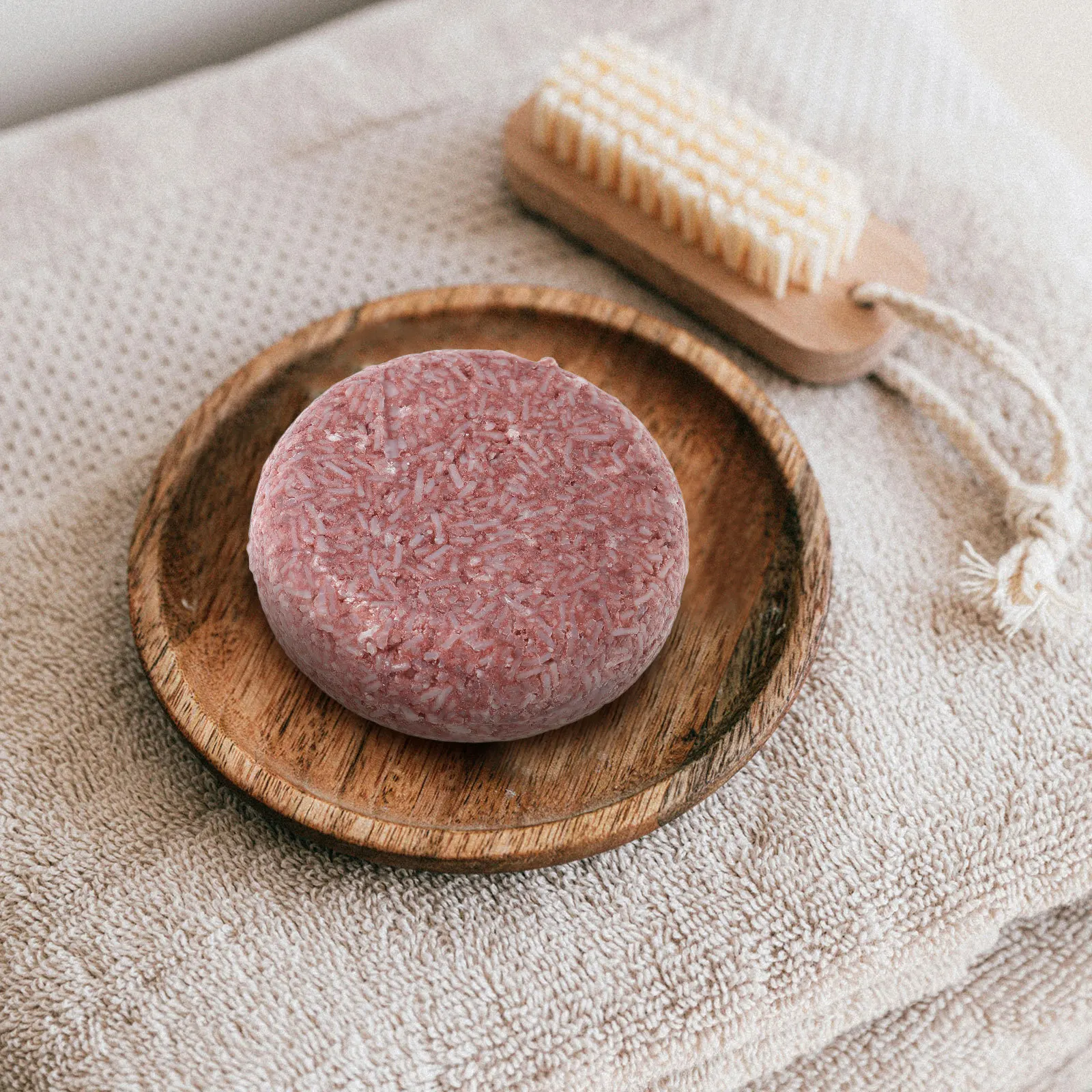 

60G He Wu Shampoo Bar Bamboo Charcoal Extract Deep Conditioning Hair Soap for Dandruff Oil Control Men