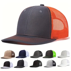 Summer MEN'S AND WOMEN'S Mesh Breathable Baseball Cap, Low Cut Unstructured Baseball Cap, Adjustable