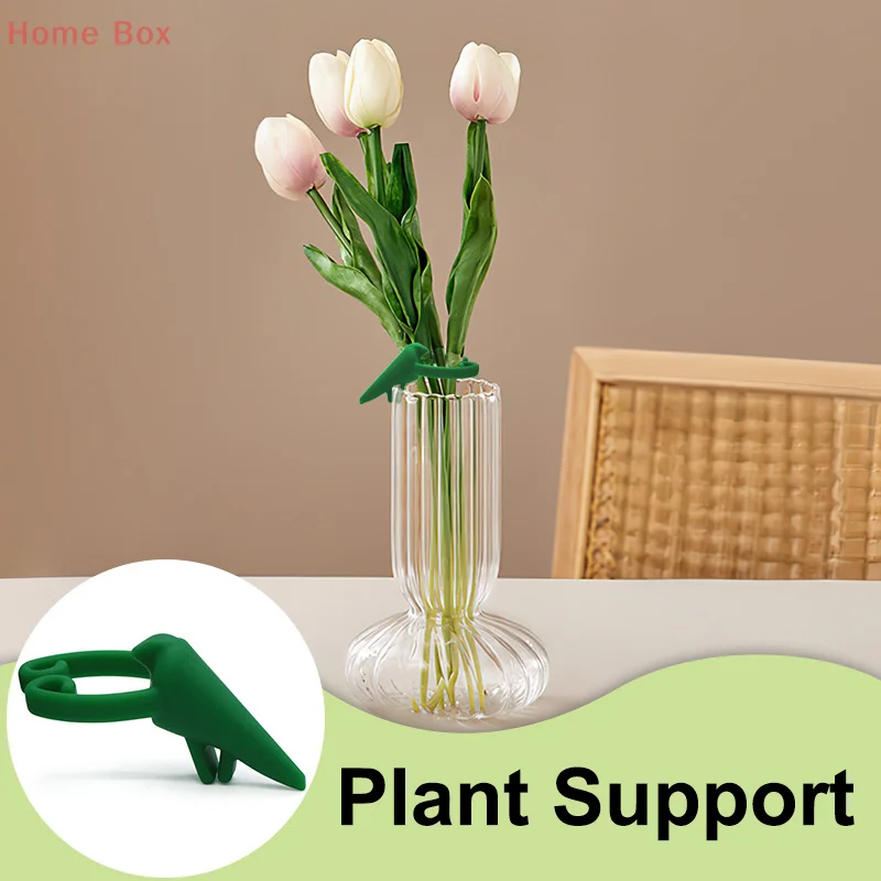 1/4 pçs forma de pássaro planta haste suporte reutilizável planta hidropônica suporte planta para recortes brotos e brotos