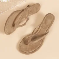 Summer Fashion Flip Flop Women Round Clip Toe Slippers Ladies Comfort Elegant Thin Low Heels Dress Slides Zapatos De Mujer - Image 2