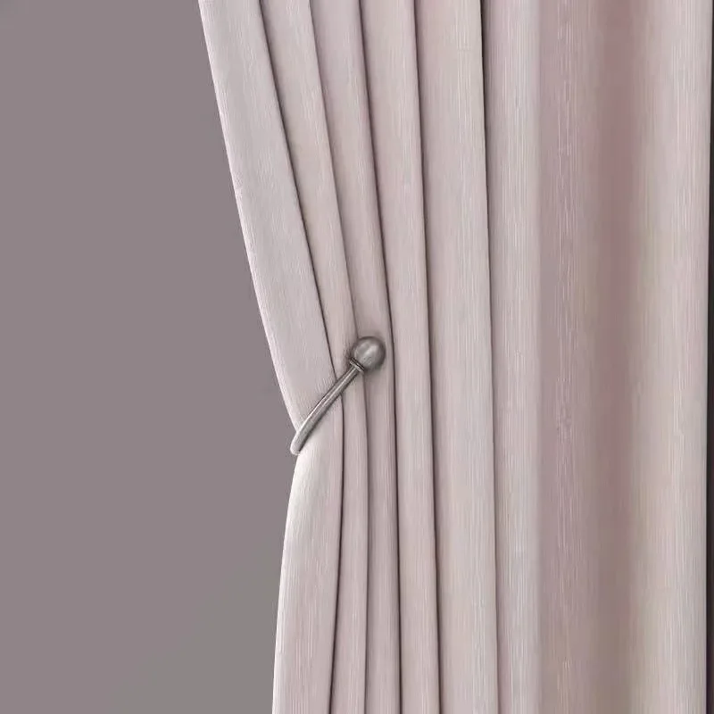 

Blue cotton Curtains for Living dining room bedroom striped blackout heat insulation impermeable high-grade fabric Light Luxury