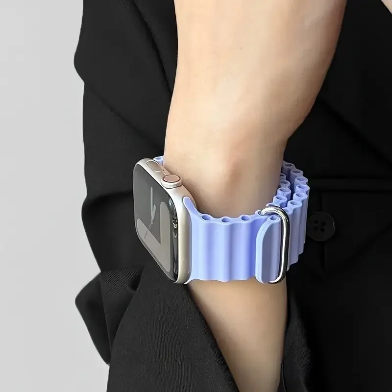 العصابات ل أبل ساعة 10-Ultra 2-3 49 مللي متر 45 مللي متر 41 مللي متر 44 مللي متر سيليكون المحيط حزام سوار iWatch سلسلة 11-9 8 7 6 5 4 SE 3 46 مللي متر 42 مللي متر