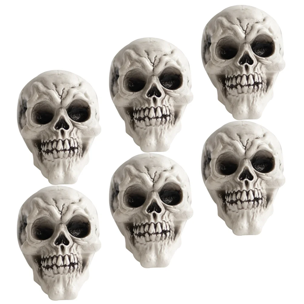 

1 set Decor Mini Plastic Skull Realistic Halloween Skulls For Party Decor Fake Skulls Artificial Skull Ornament