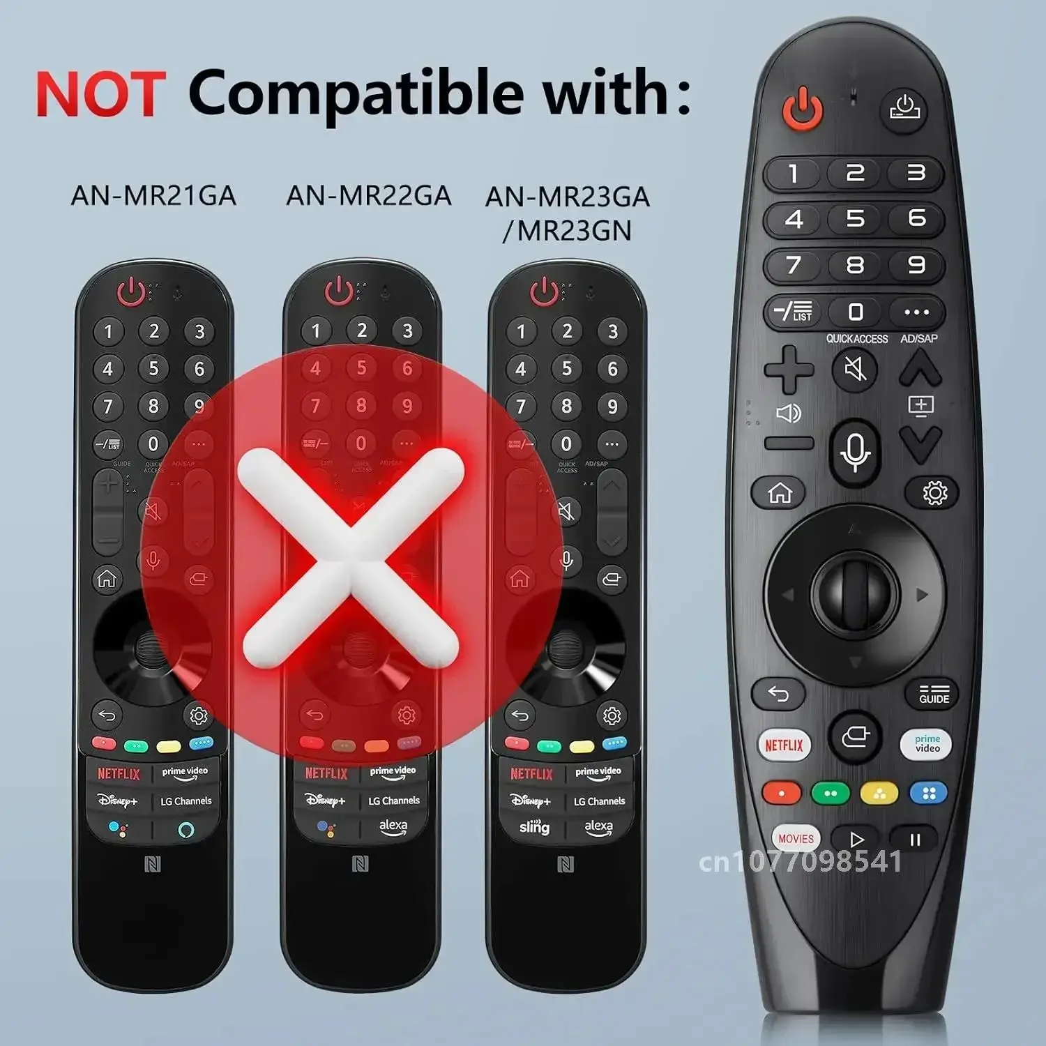 Upgraded Voice Magic Remote for LG OLED Smart TV Magic Remote Replacement AN-MR20GA MR19BA MR18BA MR650A, with Pointer Function