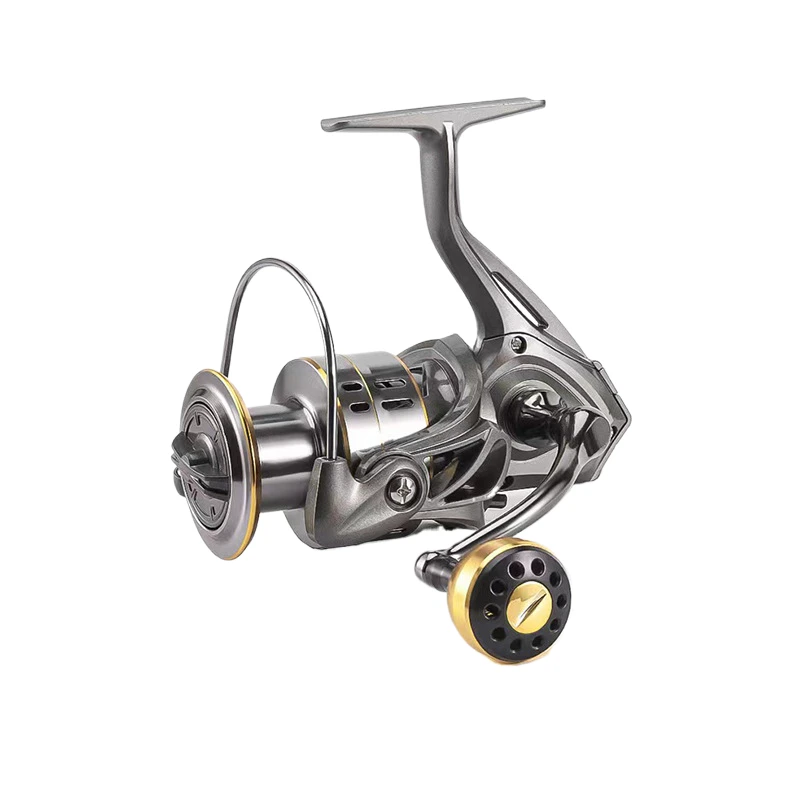 Imagem -03 - Rolamento de Metal Spinning Fishing Reel Cola Macia Poderosa Água Salgada Arrasto de Água Doce 10003000 4000 5000 6000 7000 18kg Novo