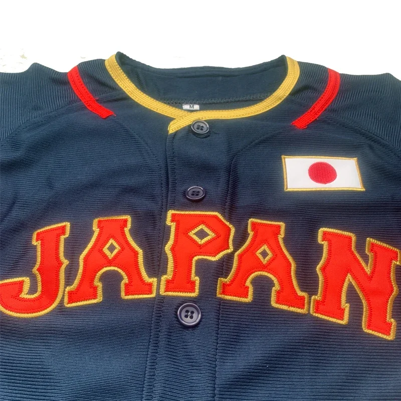 Men Kid\'s Baseball Jersey Japan 16 OHTANI 11 Sewing Embroidery High Quality Sports Outdoor Blue 2023 World WBC Champion New