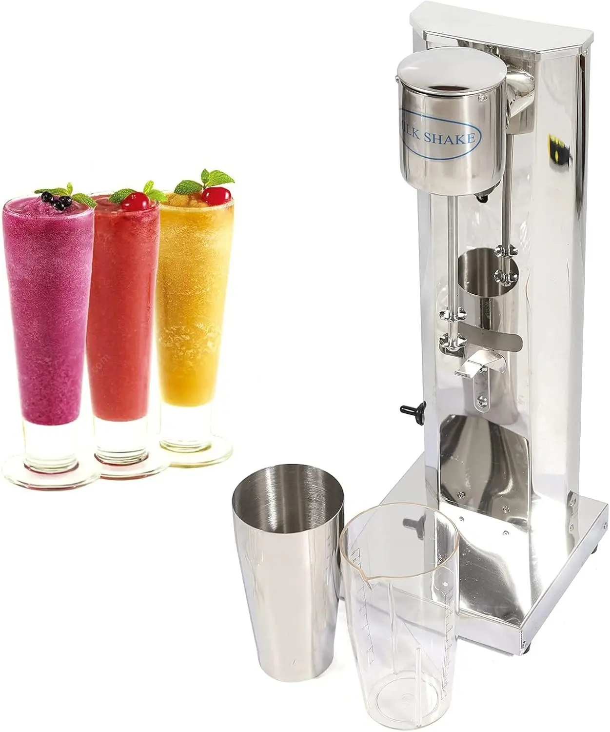 

Commercial Milkshake Machine, Electric Single Head Classic Blender, Equipped With 650ml Stainless Steel Milkshake Blender