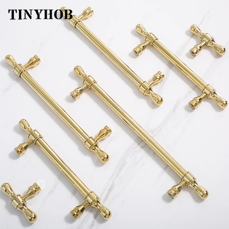 Bright Silver Cabinet Door Handles and Knobs Gold Drawer Pulls Vintage Kitchen Cupboard Handle Wardrobe Hardware French Style