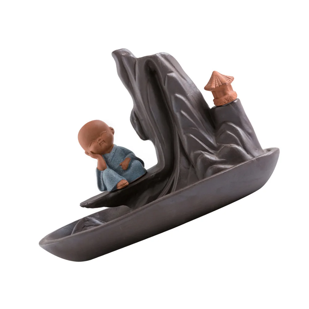 

Ceramic Incense Burner Exquisite Craftsmanship Art Incense Stand Indoor Use Home Office Dorm Buddha Temple