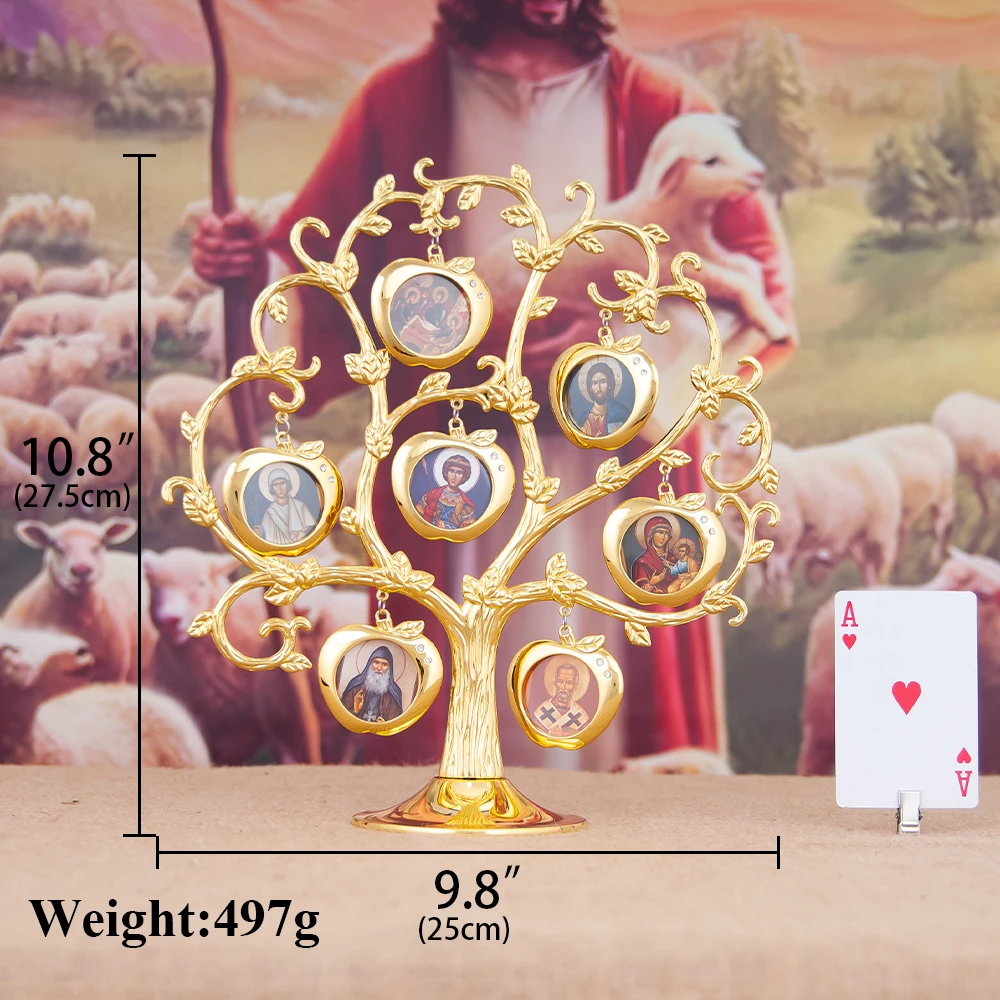 New 2026 Supplier Customizable Images Tree of Life with Religious Figures Icons Images Church Home Decor Box Gift home decor