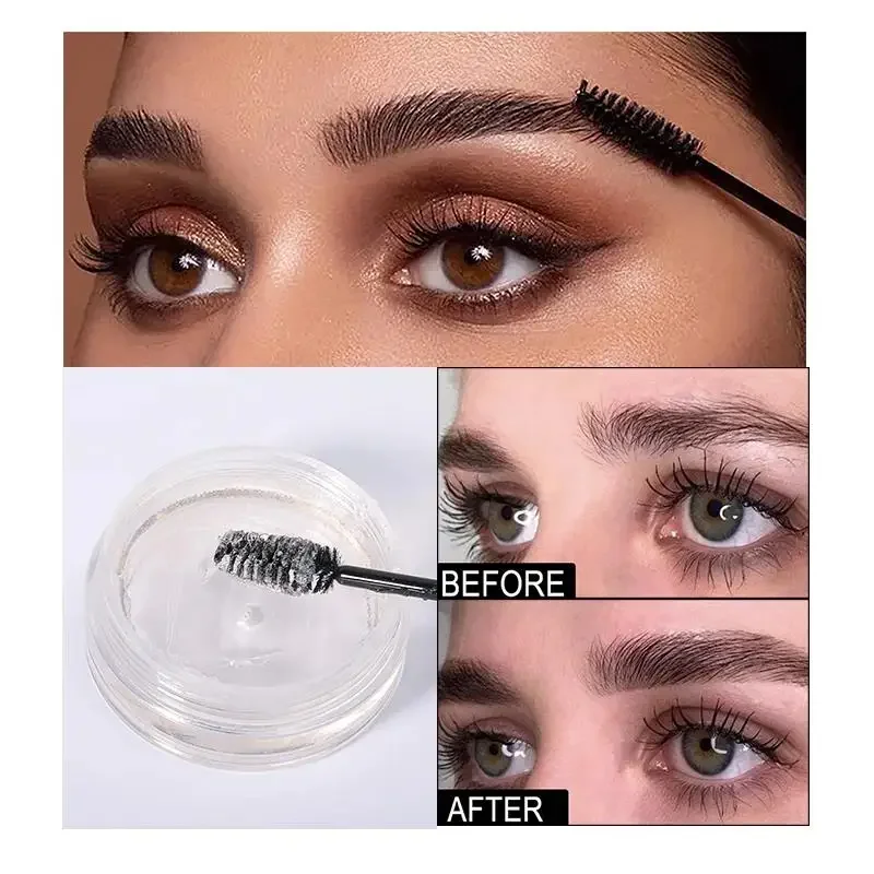 Crème coiffante pour sourcils 3D, Gel Transparent imperméable, définition naturelle longue durée, formule résistante aux taches