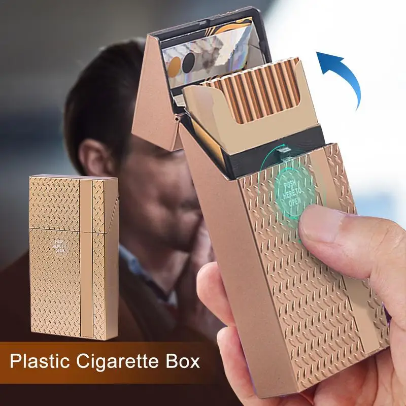 Extended Cigarette Case Portable Hand Roll Cigarettes Holder Storage Container Box For Holding 20 Cigars Cigarette Accessories