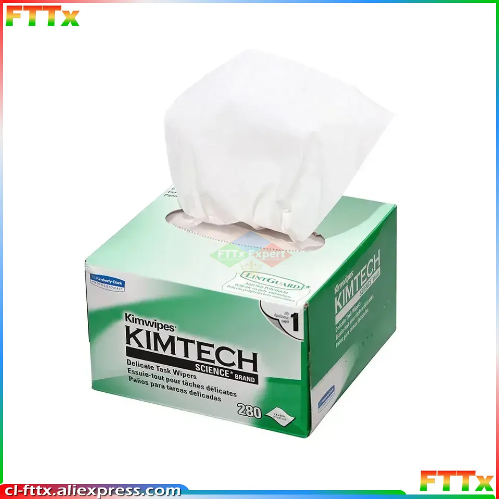 KIMTECH Kimwipes Kimperly Wipes Optical Import Wiping Fiber Cleaning Paper