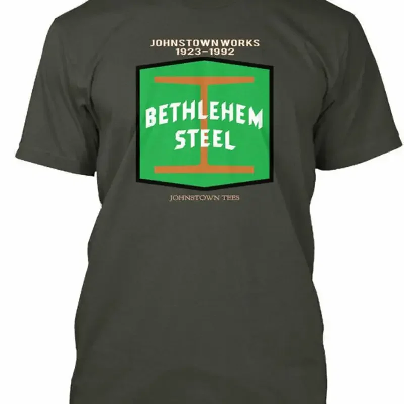 Remembering Johnstown Bethlehem Steel Works Crew neck T Shirt Made in USA S 5XL