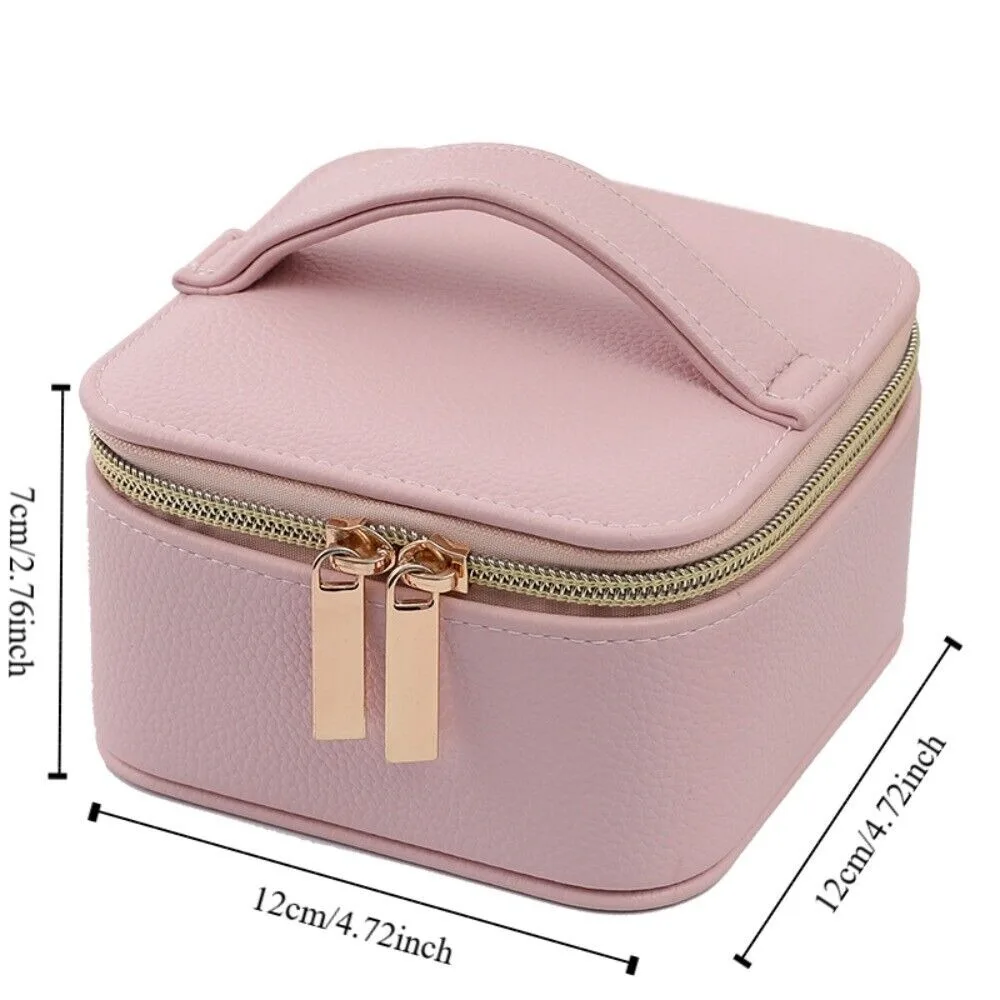 Nouveau sac d'emballage de bijoux en cuir PU/velours, mallette de rangement de bijoux Durable de grande capacité, boîte d'exposition universelle de bijoux cadeaux