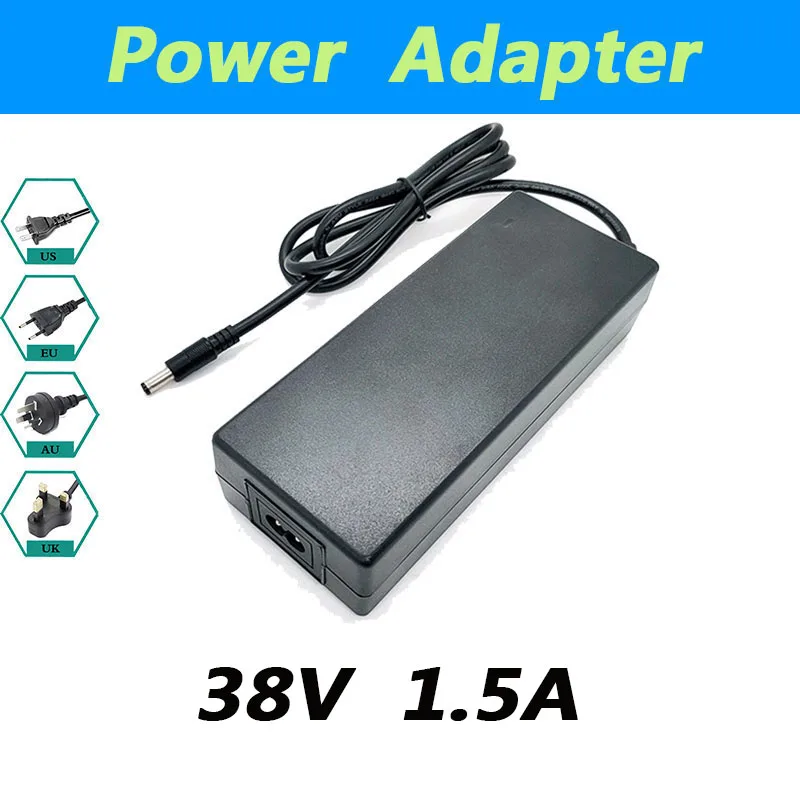 

38V 1.5A Dc Power Adapter EU/UK/US/AU Universal 38Volt 1.5 Amp 1500mA Power Supply Input 110-240V DC 5.5*2.5mm Power Transforme