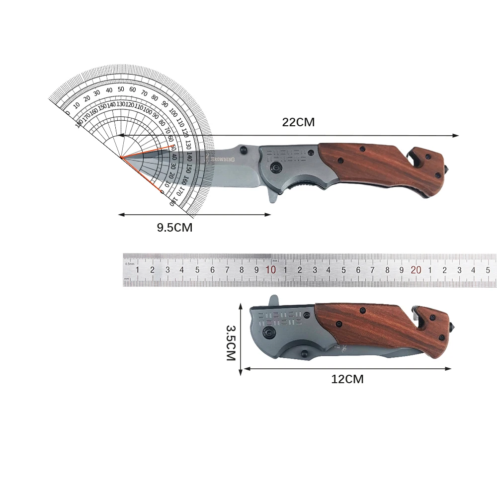 Outdoor convenient carrying pocket folding knife high hardness steel outdoor camping self-defense military tactical knife huntin