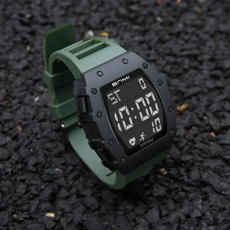 

2025 Man Digital Watch Outdoor Sports Multifunctional Waterproof Shock Luminous LED Military Electronics Watch High-end Luxury