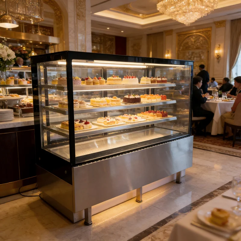 BJD-172業務用ケーキ陳列冷蔵庫ファン冷却式R290 3 - Refrigerated Display Case のレビューと価格