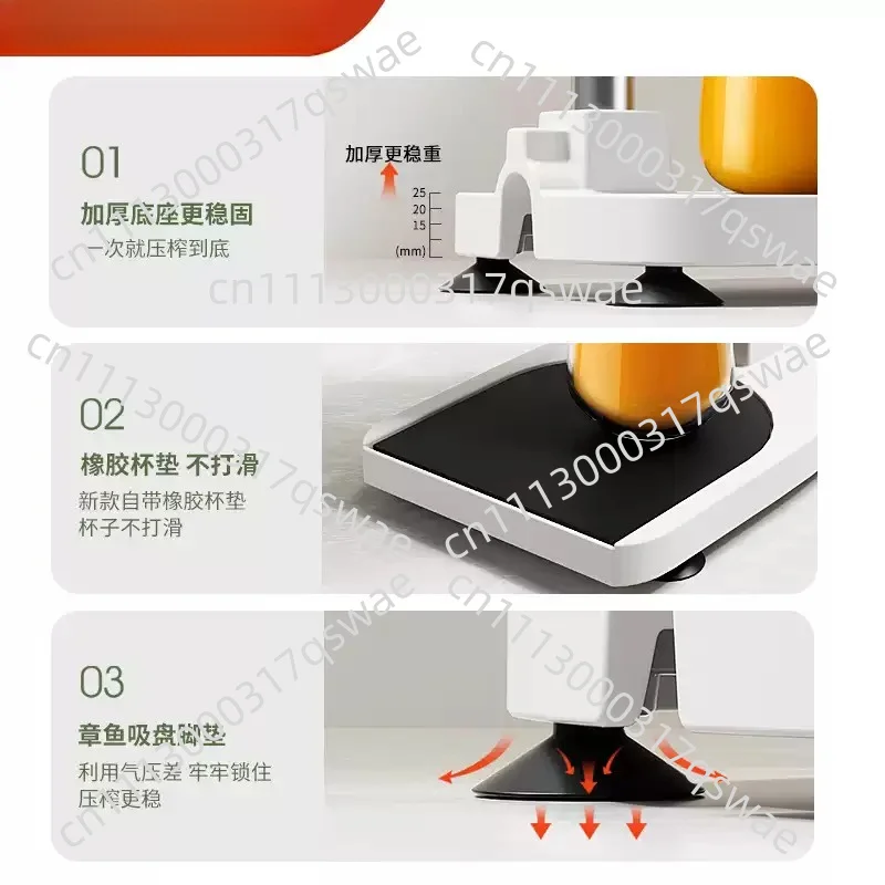 Stainless Steel Manual Citrus Juicer Portable Hand Press Fruit Squeezer Quick Juice Extractor