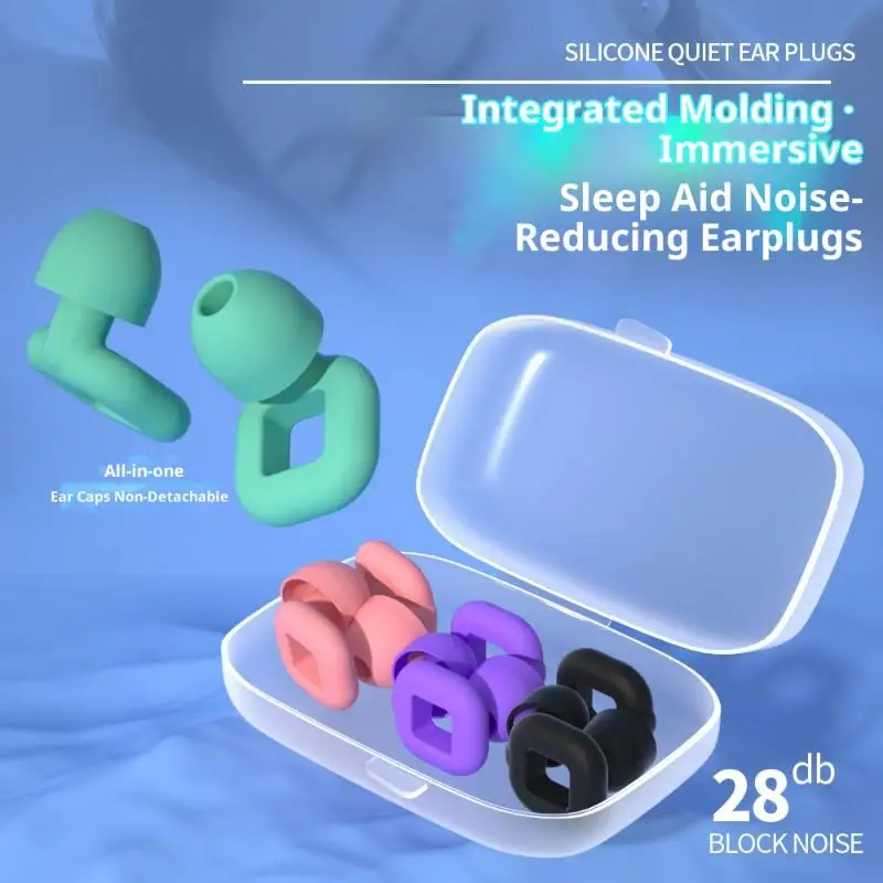 الحفل الأذن المقابس سيليكون النوم الأذن المقابس الحد من الضوضاء مكافحة الشخير الصوت قابلة لإعادة الاستخدام التركيز والنوم للمرأة رجل #3