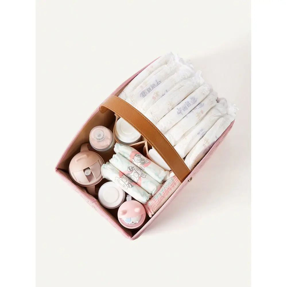 

Baby Nursery Storage Basket Diaper Caddy, Portable Love Valentine