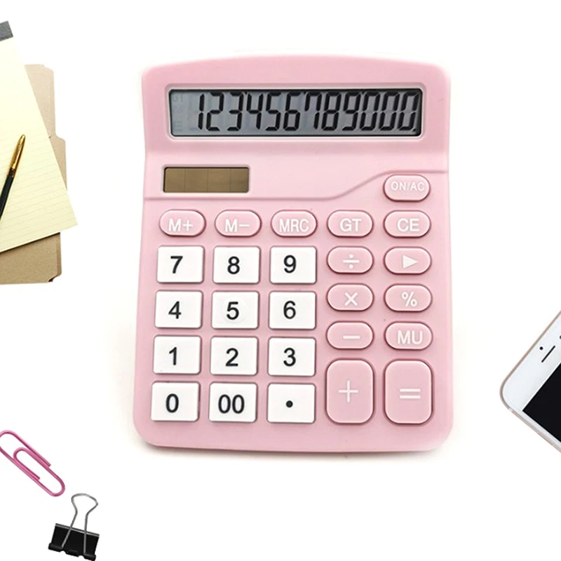 12 Digits Electronic Calculator Desktop Calculators Home Office School Solar Energy Calculators Financial Accounting Tools