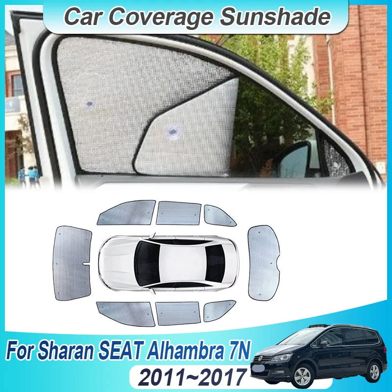 

Car Coverage Window Sunshade Cover Protection Board Auto Accessories For VW for Volkswagen Sharan SEAT Alhambra 7N 2011~2017