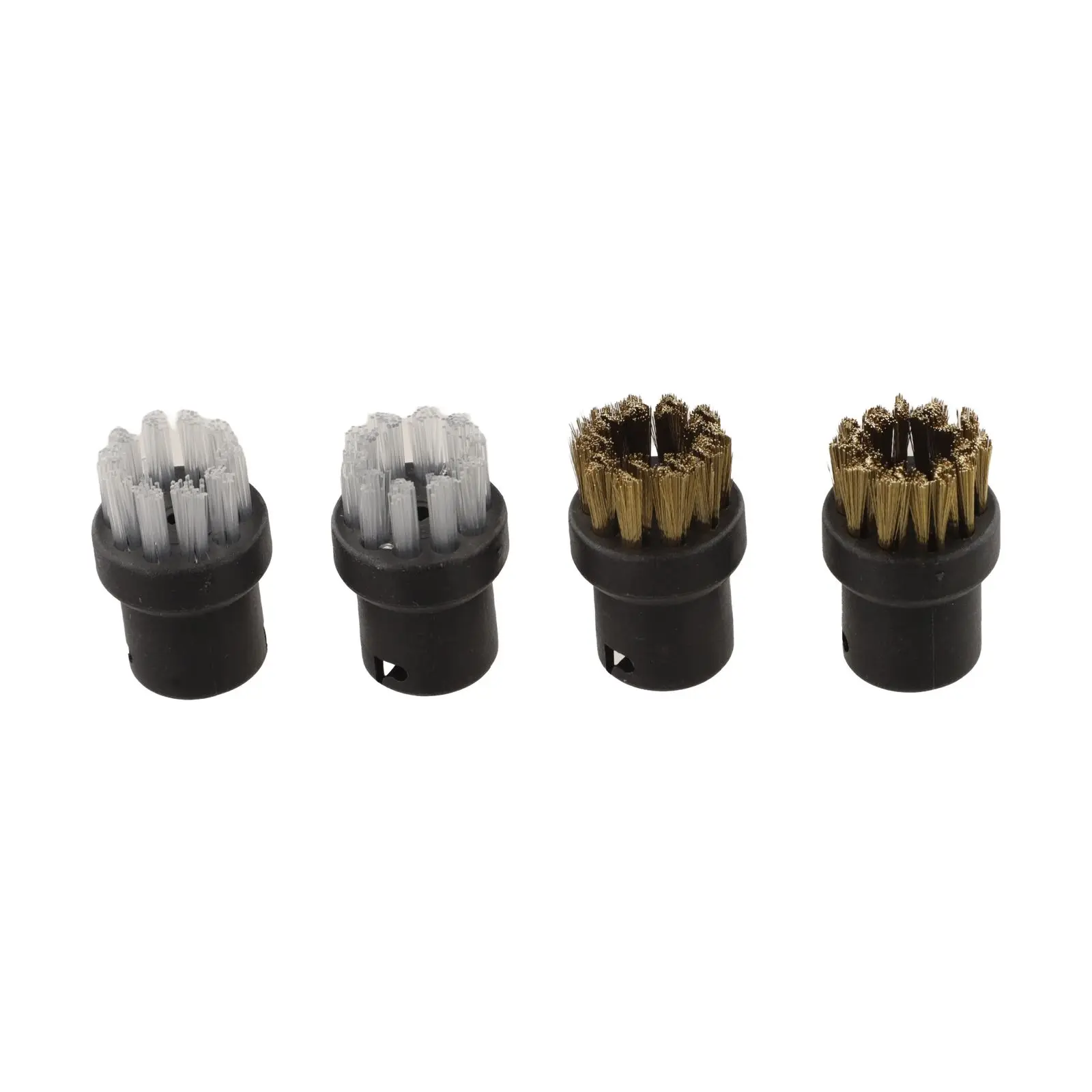 Round Brush Set for Karcher For series Steam Cleaner Accessories with Extension for Larger Cleaning Area Coverage