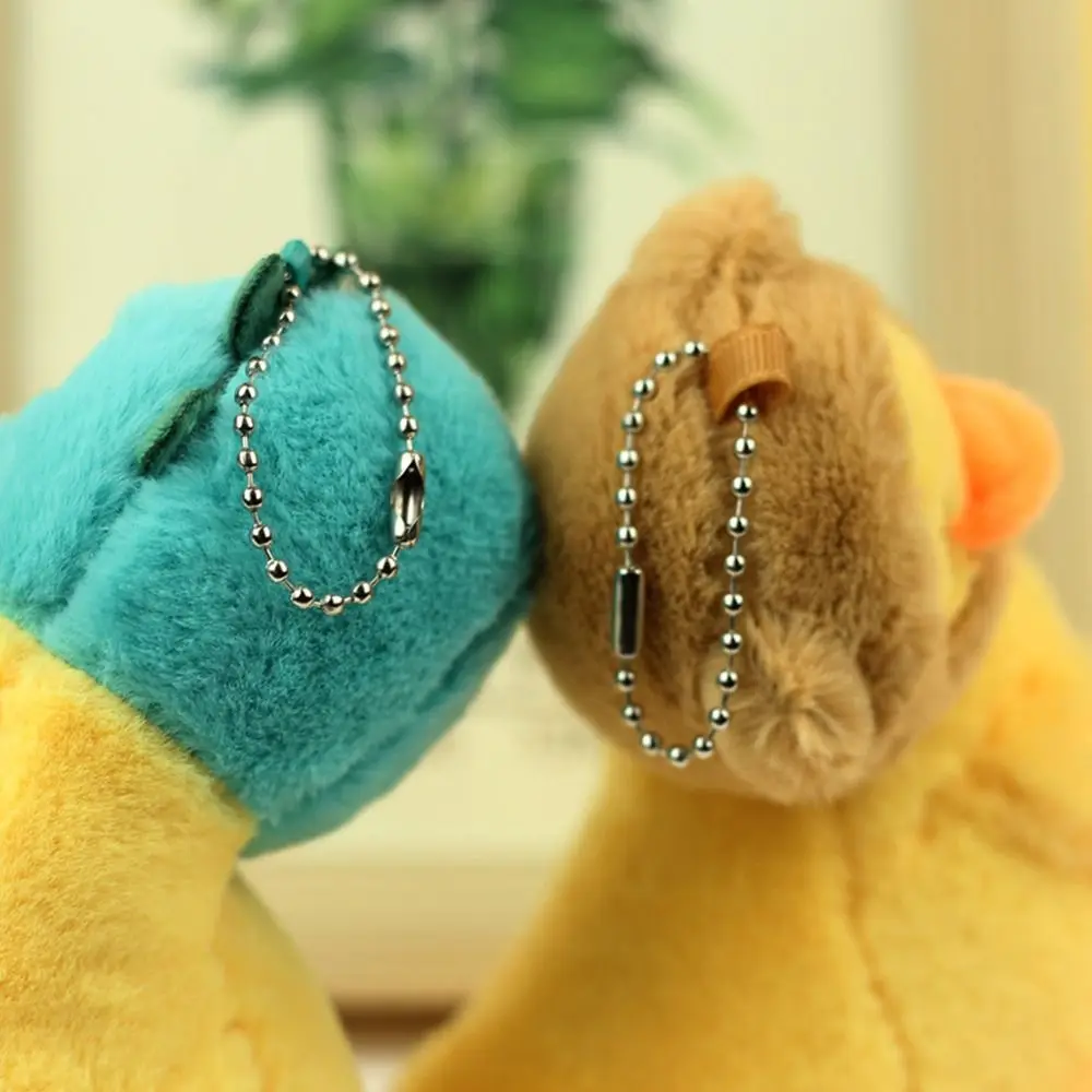 Kawaii Stuffed Plush Cartoon Yellow Duck Keychain Animals Soft Duck Bag Pendant Creative Cute Duck Doll Pendant