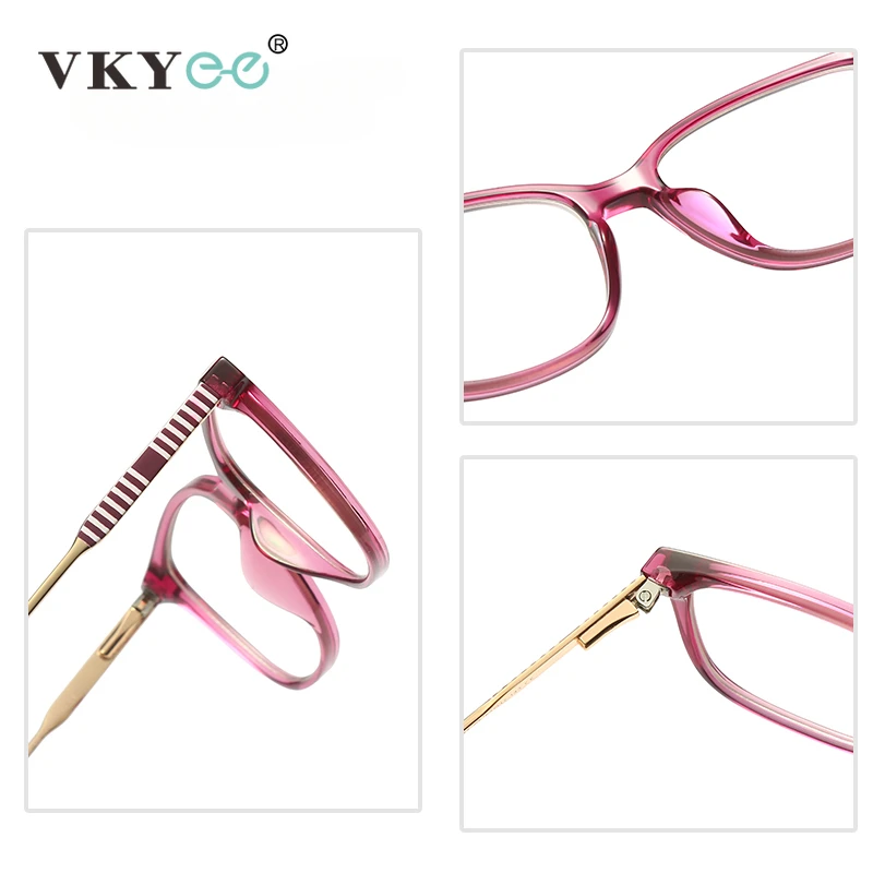 VKYEE Fashion Classic Women\'s Eyewear Minimalist Design Customizable Prescription Anti-blue Light Eyewear Photochromic 2057