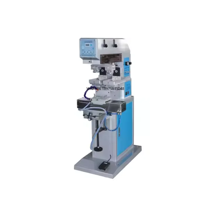 

Two Colors Pad Printing Machine Left and Right Shuttle Pad Printer Equipment for Bottle,Toy, Tableware and Cosmetic