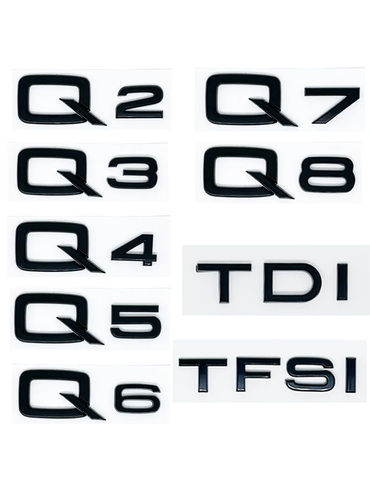 Gelten für Kofferraum Aufkleber 3D ABS 2,0 2,5 3,0 4,0 5,0 TDI 30 35 40 45 50 55 TFSI TDI Für A1 A3 A4 A5 A6 A7 A8 Q2 Q3 Q5 Q7 – Detail 7