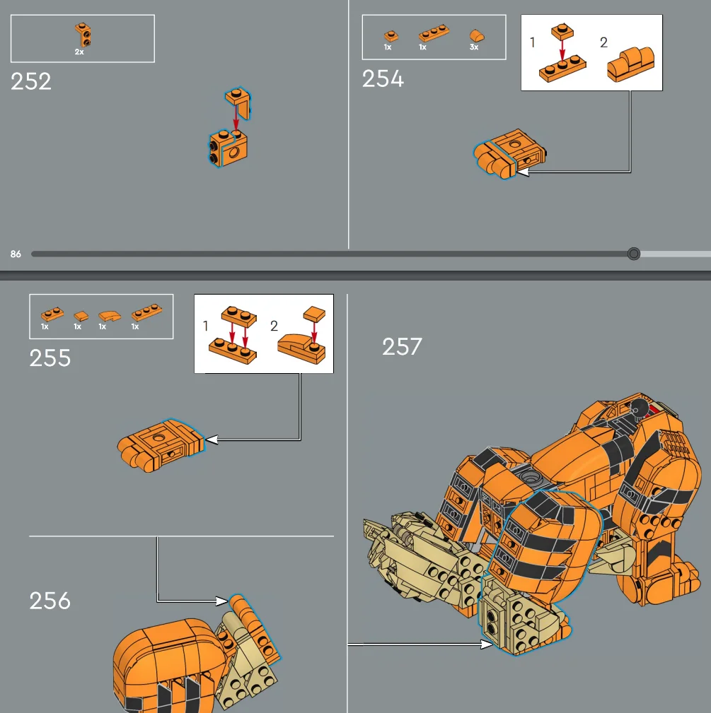 1190PCS 3D Versatile Wind Steed Figure Building Blocks Classic Game Inspired Assembled Art Model For Birthday Gifts Home Desktop - view 4