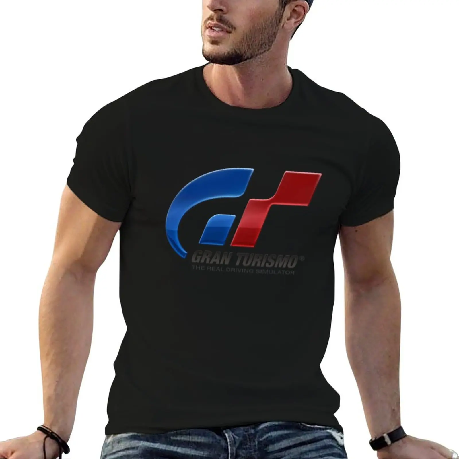 

Gran Turismo logo - colors T-Shirt t shirts for man cotton funny man t shirt summer T-Shirt